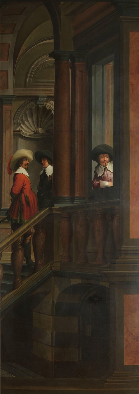A Seven-Part Decorative Sequence: An Outdoor Stairway by Dirck van Delen
