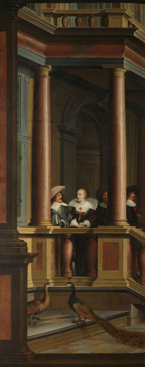 A Seven-Part Decorative Sequence: An Outdoor Stairway by Dirck van Delen