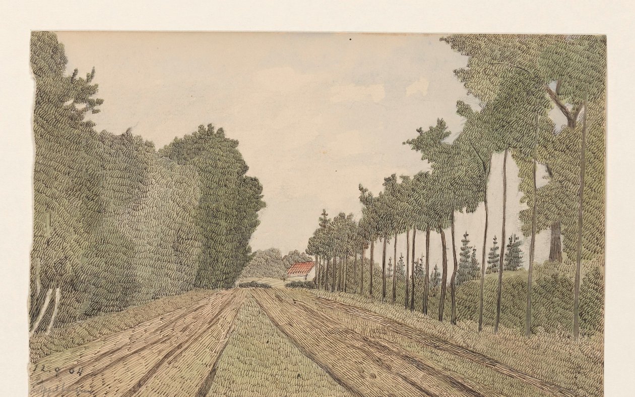 Landscape with a Building in the Distance by Dirk Arnoldus Tavenraat
