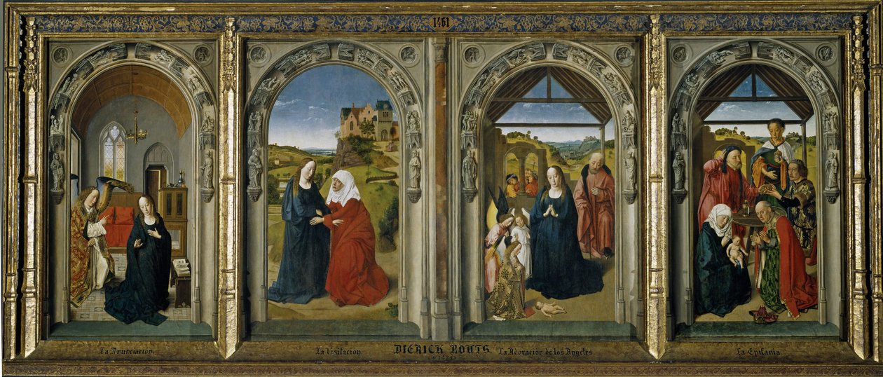 Four Scenes from the Life of the Virgin by Dirk Bouts