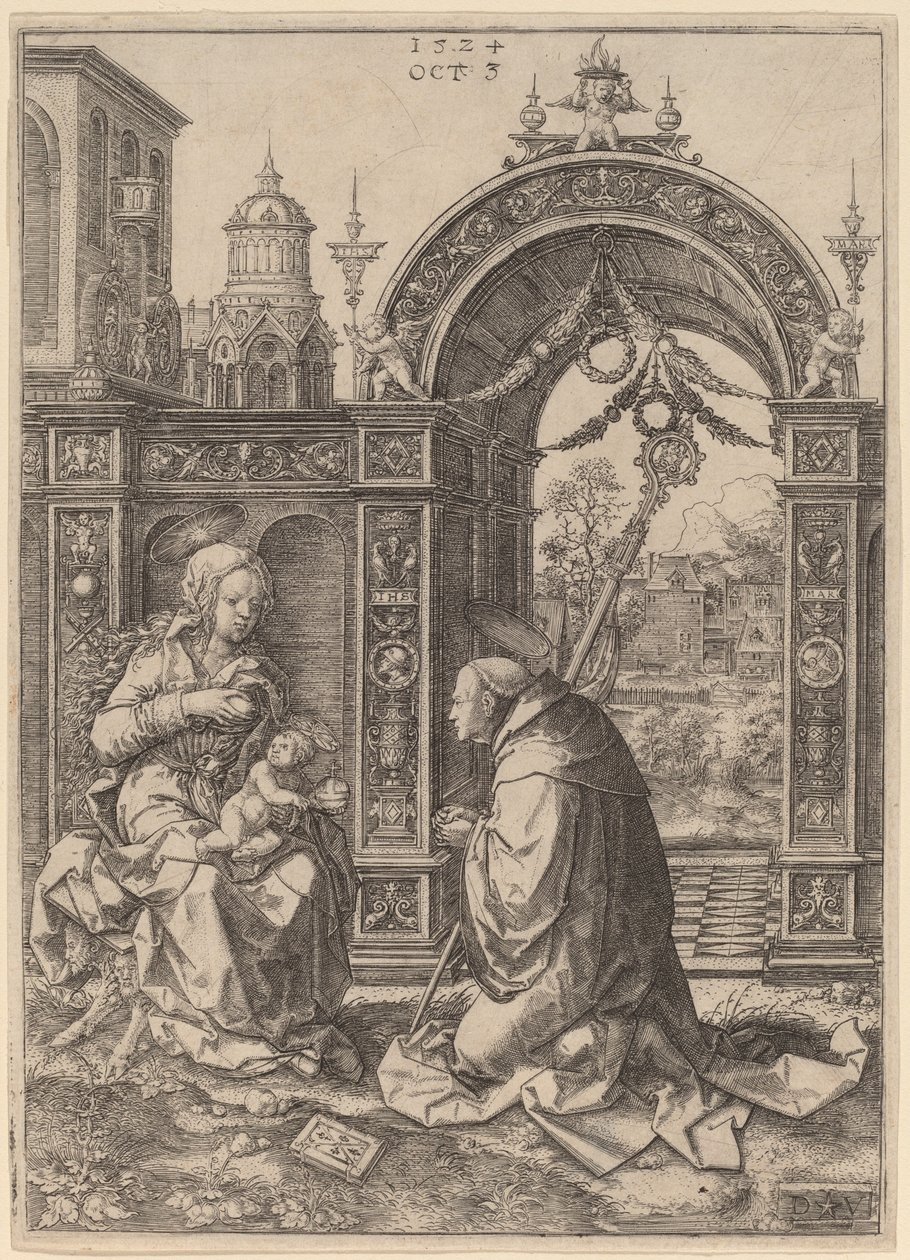 The Vision of Saint Bernard by Dirk Jacobsz Vellert