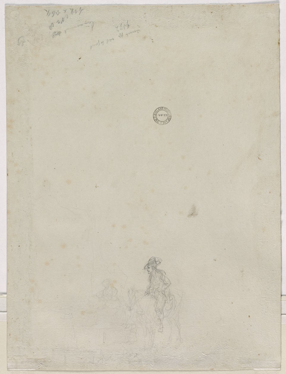 Sketch of Peasants at a Fountain by Dirk Langendyk