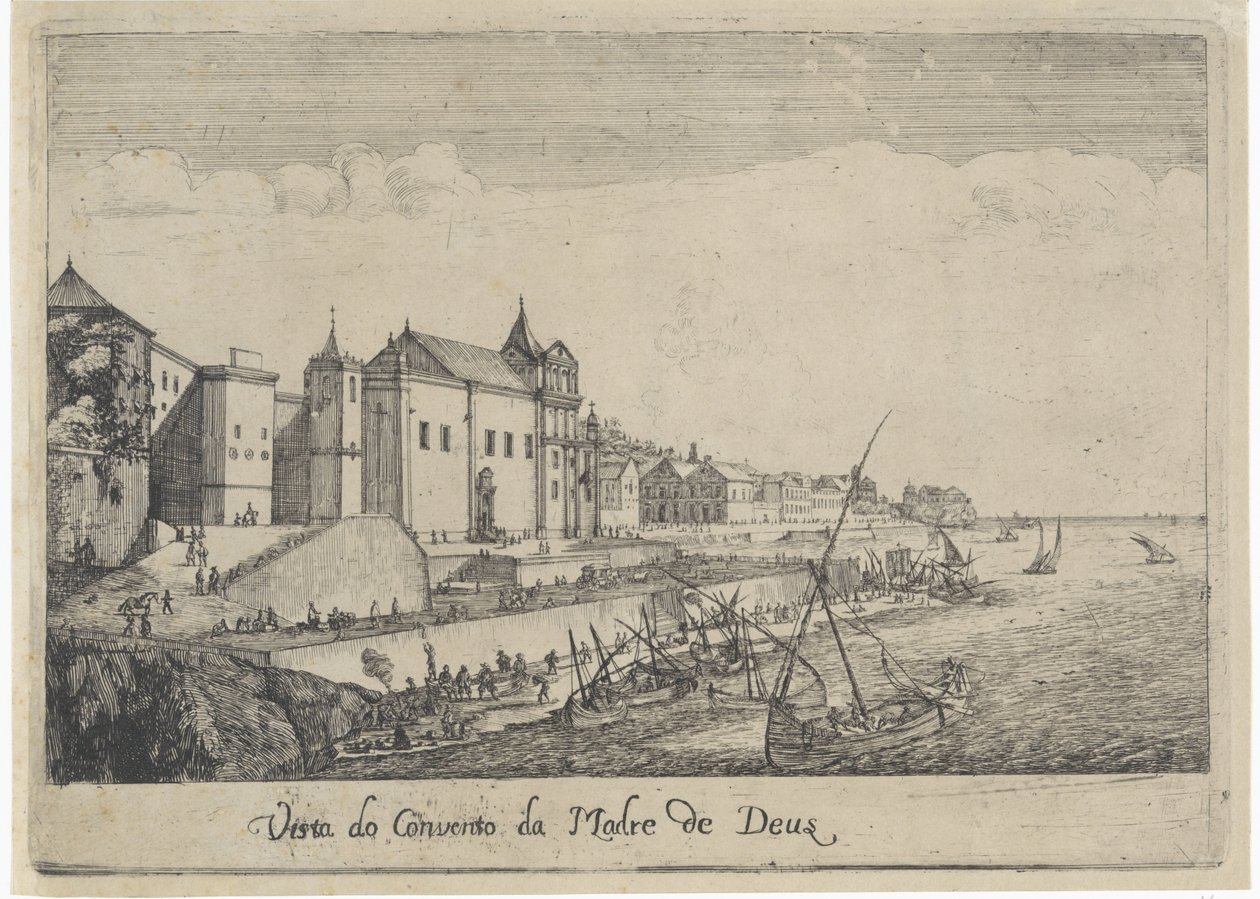 View of the Convent of the Mother of God in Lisbon by Dirk Stoop