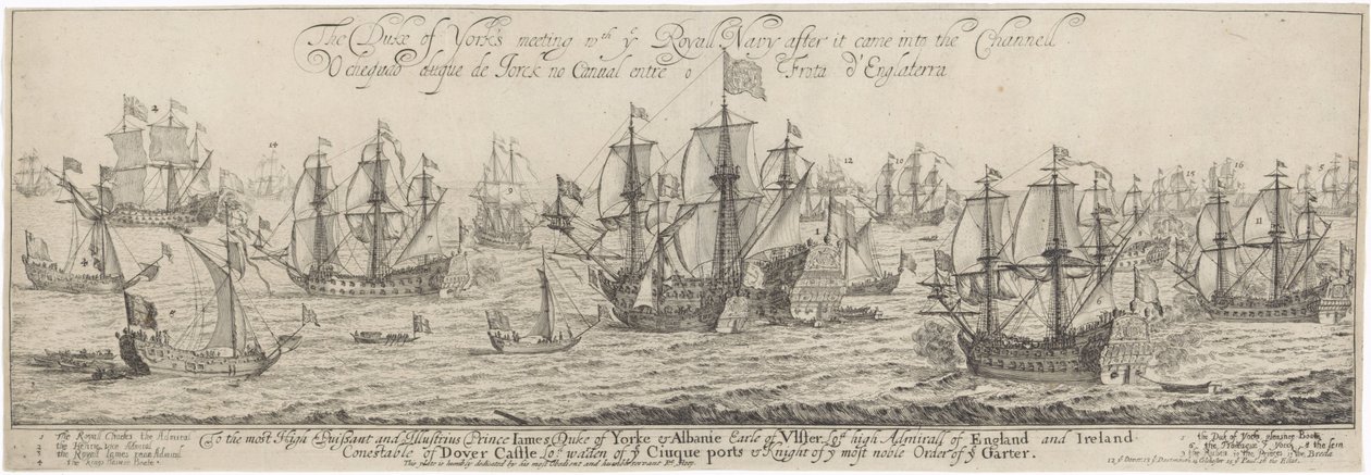 Duke of York Greeting the Royal Navy in the Channel by Dirk Stoop