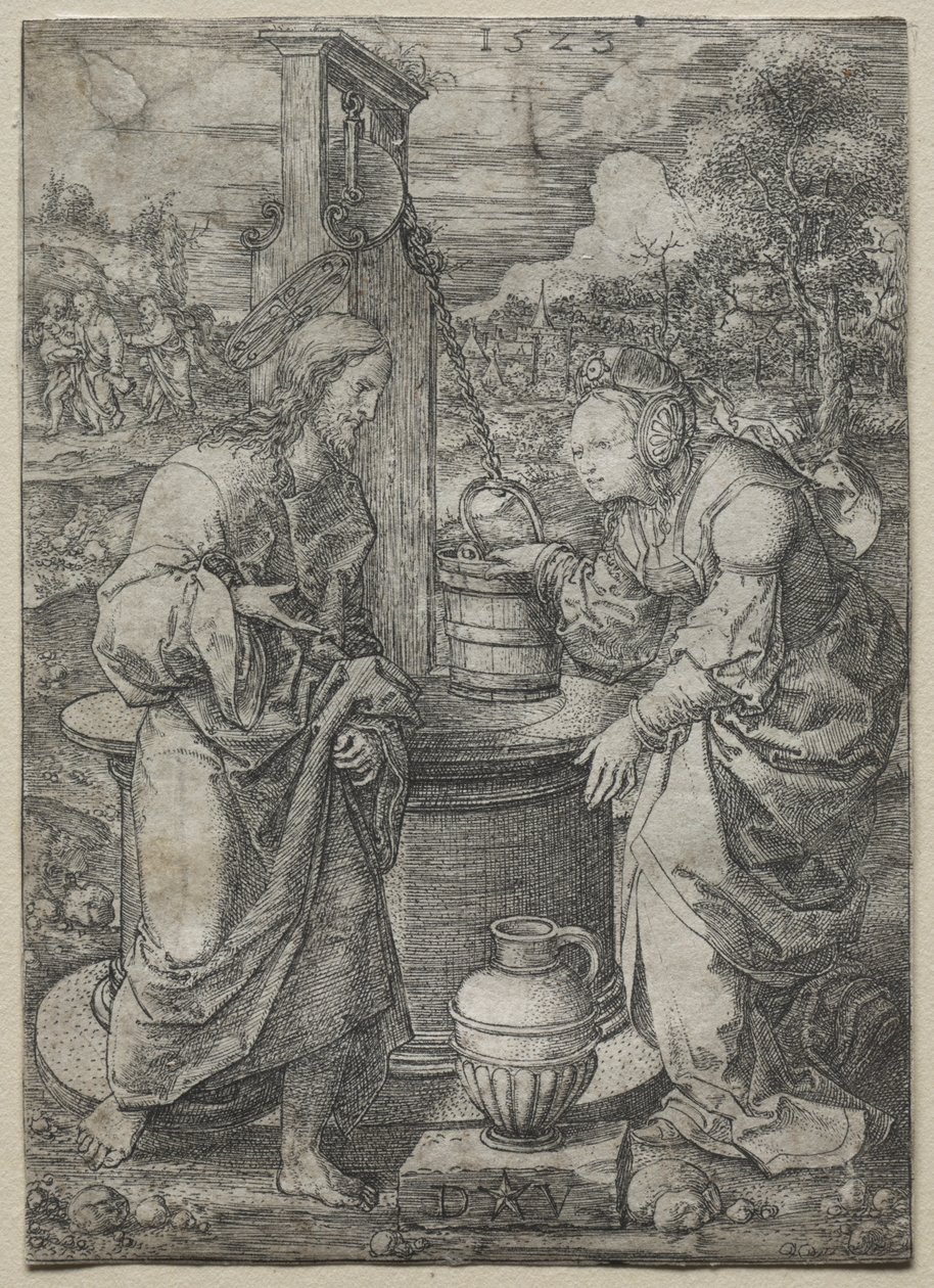 Christ and the Woman of Samaria by Dirk Vellert