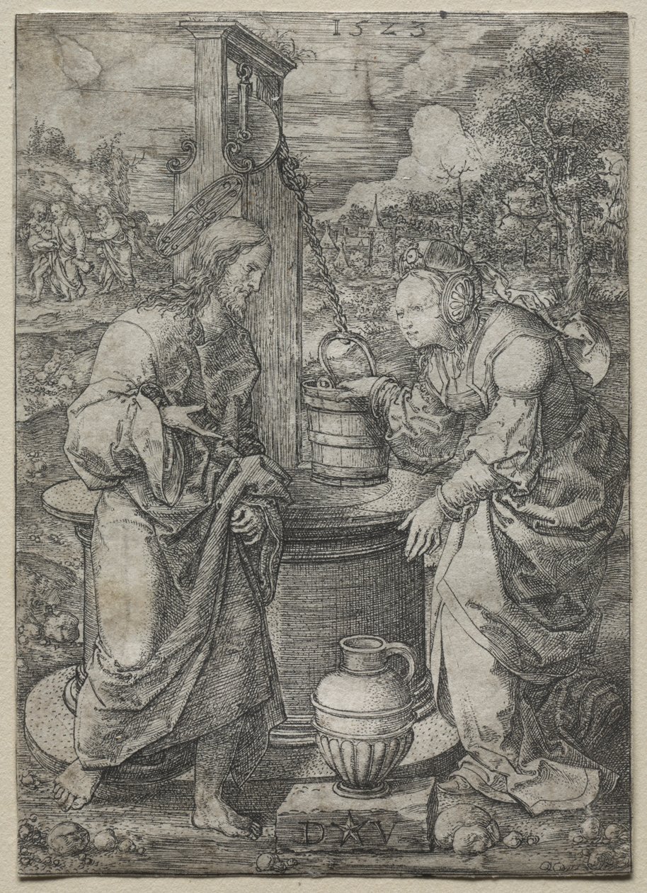 Christ and the Woman of Samaria by Dirk Vellert