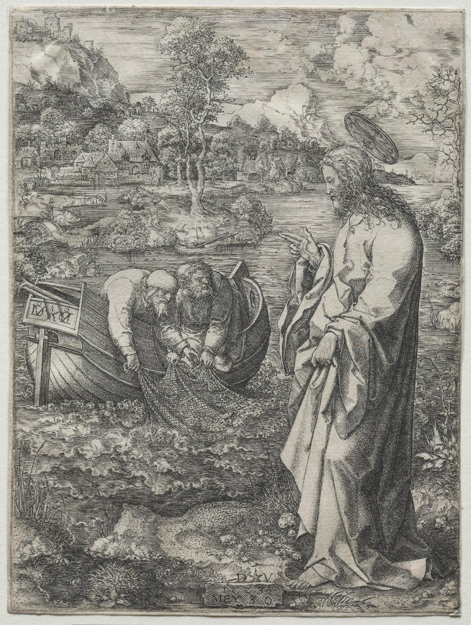 Jesus Calling to St. Peter and St. Andrew by Dirk Vellert