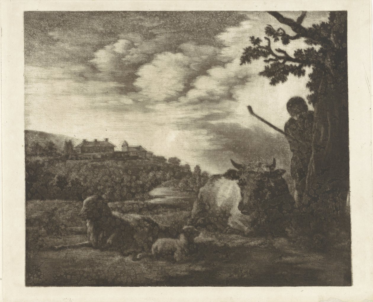 Landscape with a Shepherd by Dirk van der Toorn