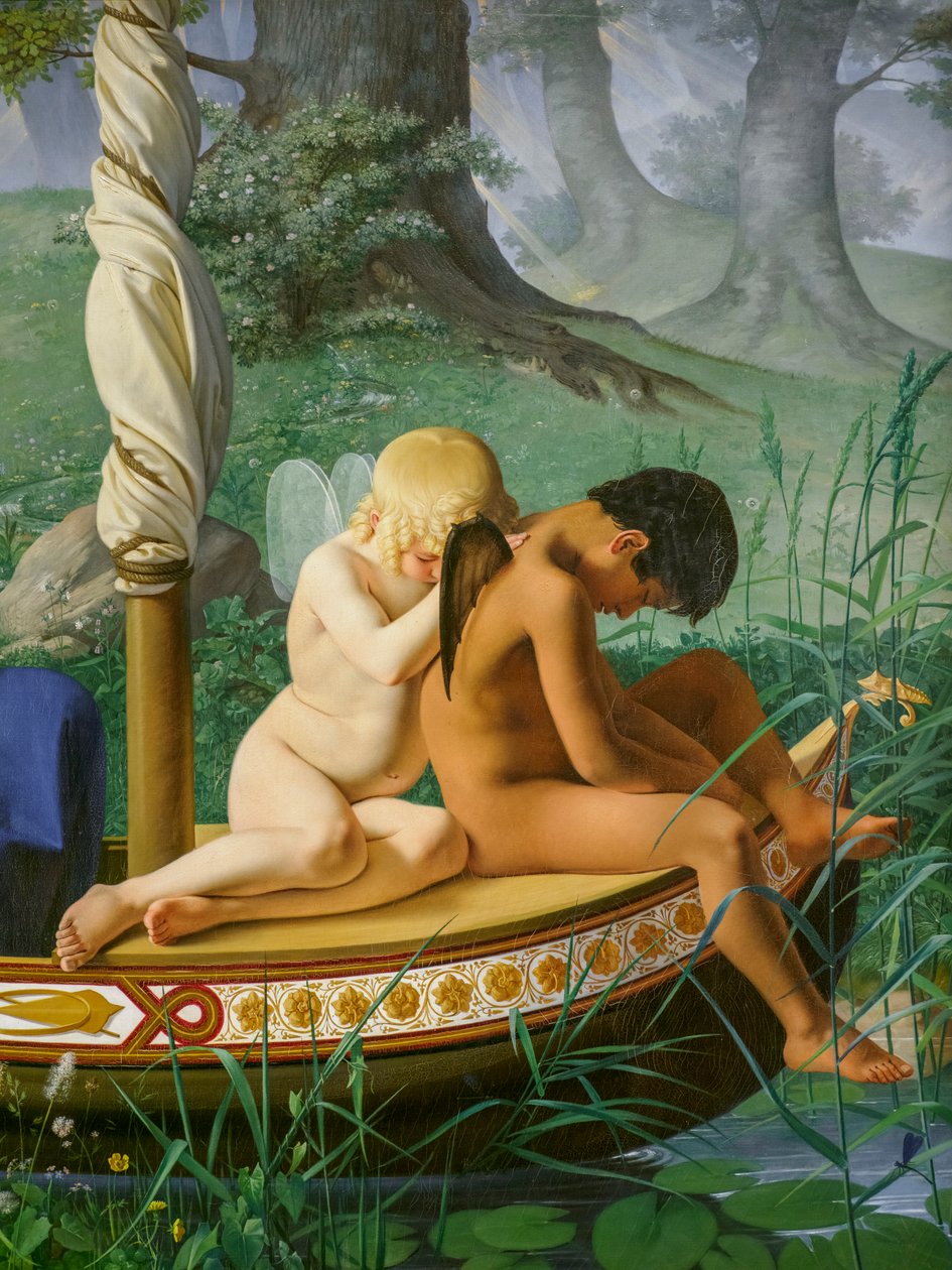 Childhood, from the series The Four Ages of Man (detail) by Ditlev Conrad Blunck