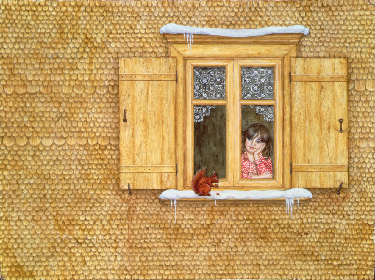 The Winter Window by Ditz: Highest-quality art reproduction