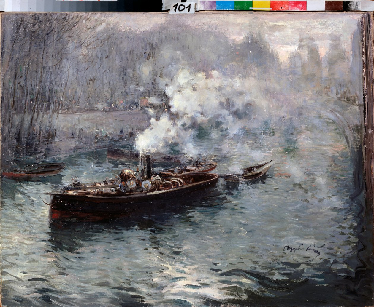 A Steamboat by Dmitri Anfimovich Shcherbinovsky