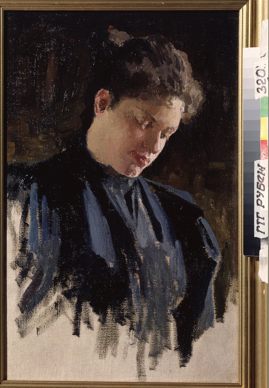 Portrait of the Artist Olga Ludvigovna Della-Vos-Kardovskaya by Dmitri Nikolayevich Kardovsky