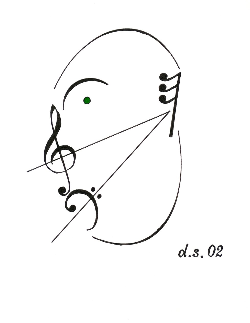 Diminuendo Face by Dmitri Smirnov