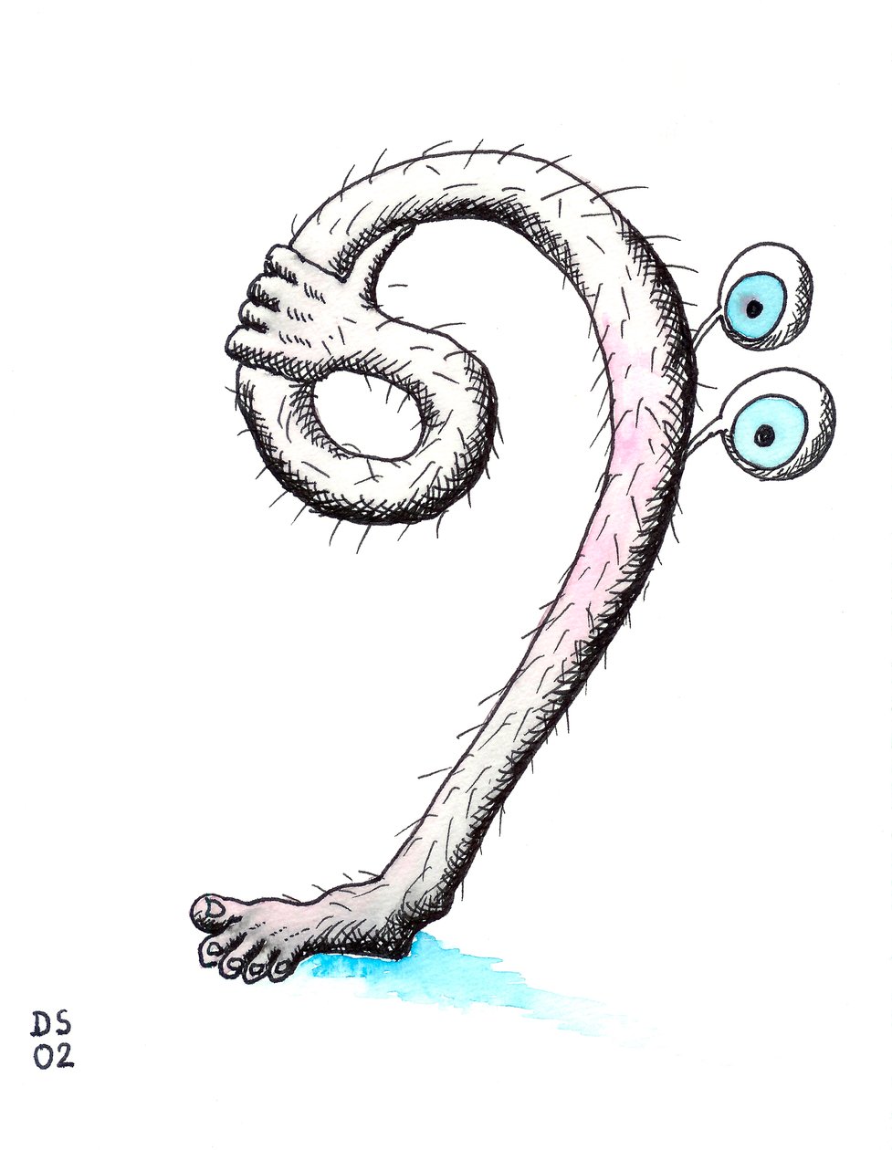 Hairy Bass Clef by Dmitri Smirnov