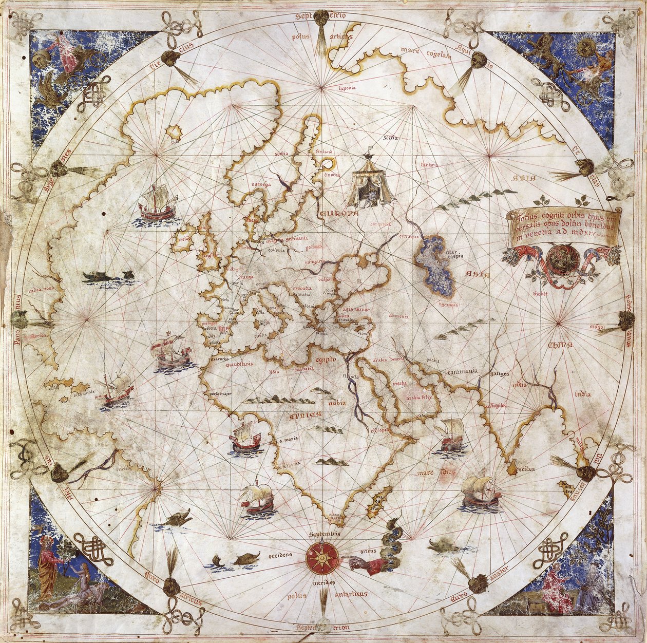 Portolan Chart of the World by Dolfin Bonaldo