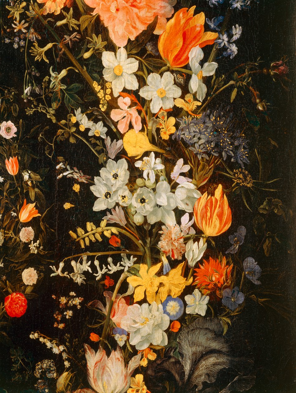 The Triumph of Love with a garland of flowers by Domenichino (1581 1641)