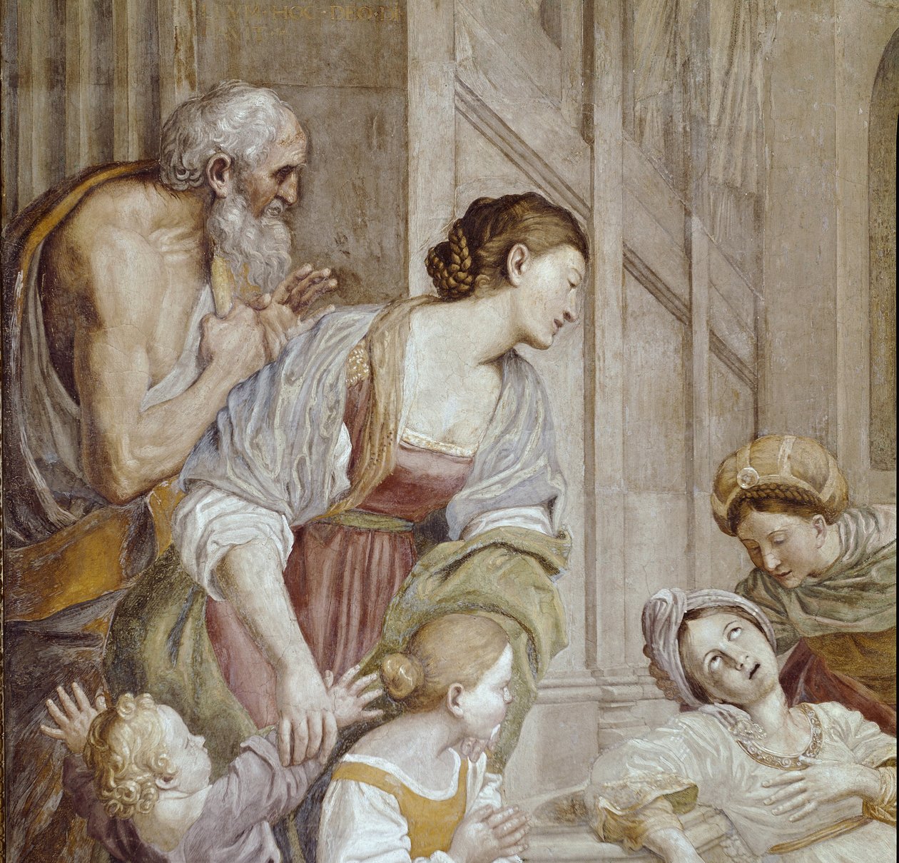 Story of St Cecilia: Death of St. Cecilia (detail) by Domenichino