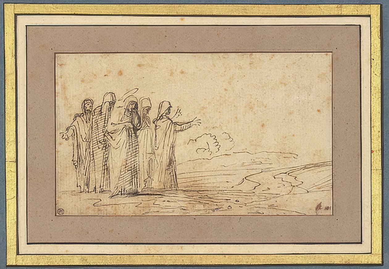 Mary with Four Holy Women in Landscape by Domenichino
