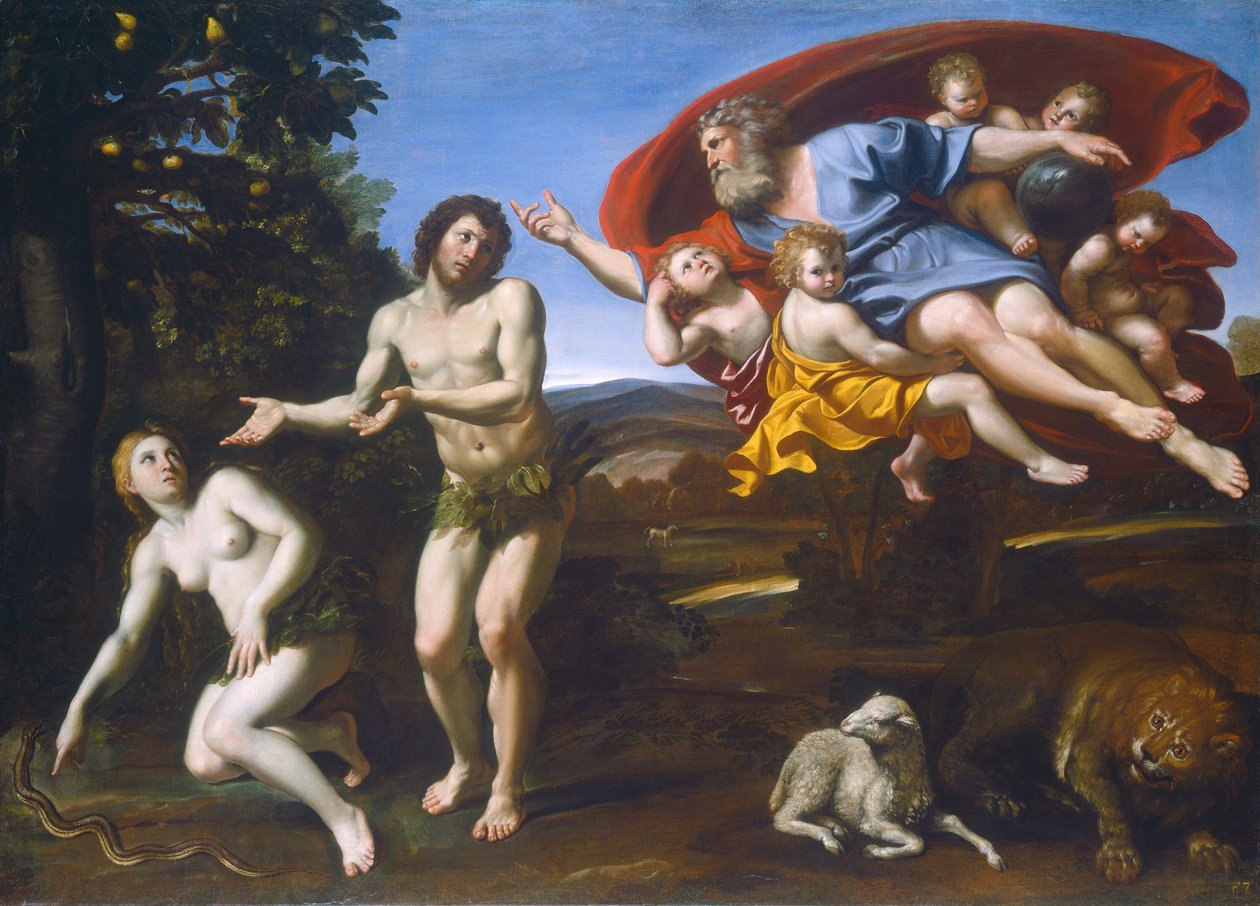 The Rebuke of Adam and Eve by Domenichino