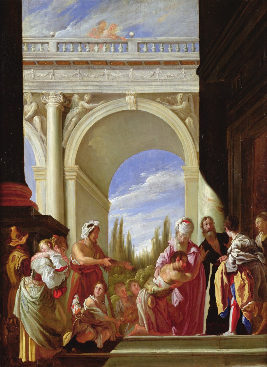 The Parable of the Prodigal Son by Domenico Fetti or Feti