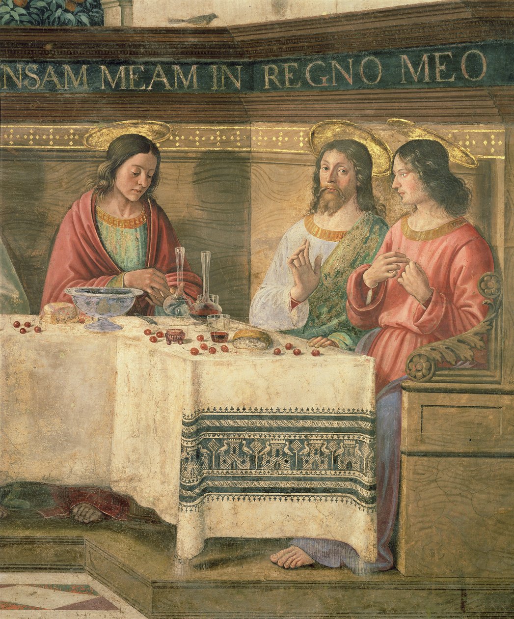 The Last Supper (detail) by Domenico Ghirlandaio