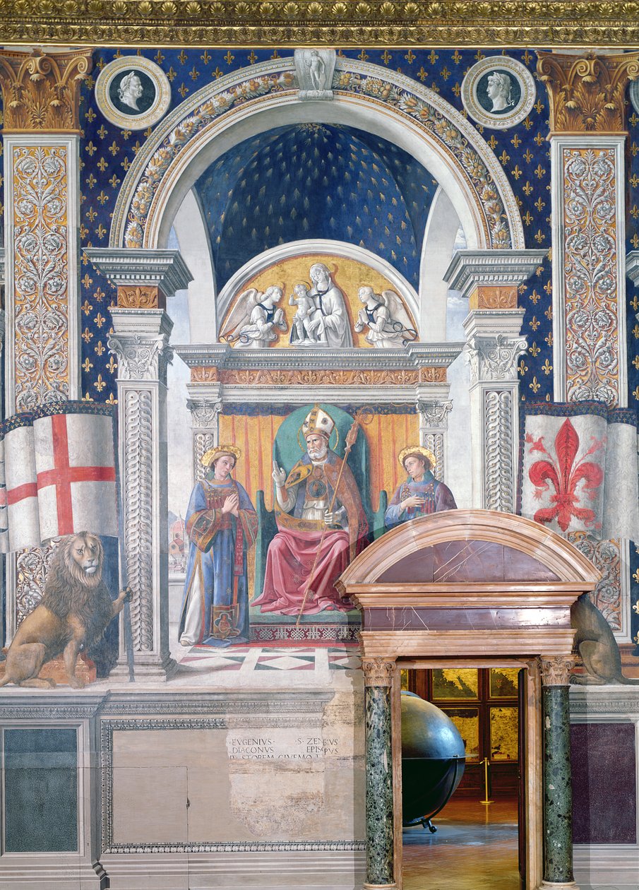 Saints Zenobius, Stephen and Lawrence, (detail) by Domenico Ghirlandaio
