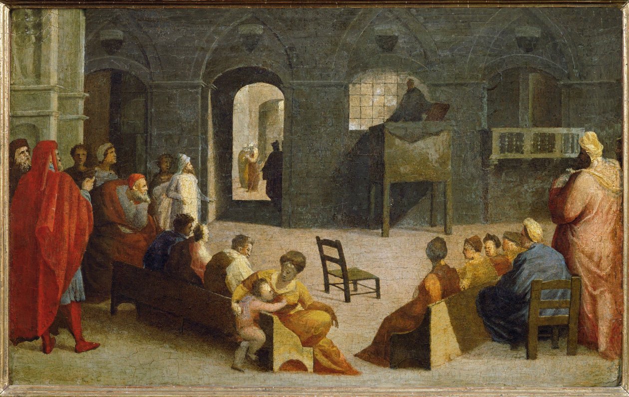 A Sermon of Saint Bernard of Siena by Domenico Beccafumi