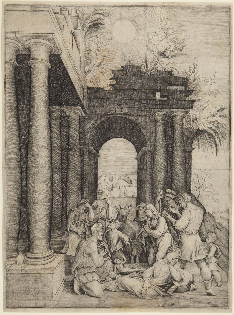 Adoration of the Shepherds by Domenico Beccafumi