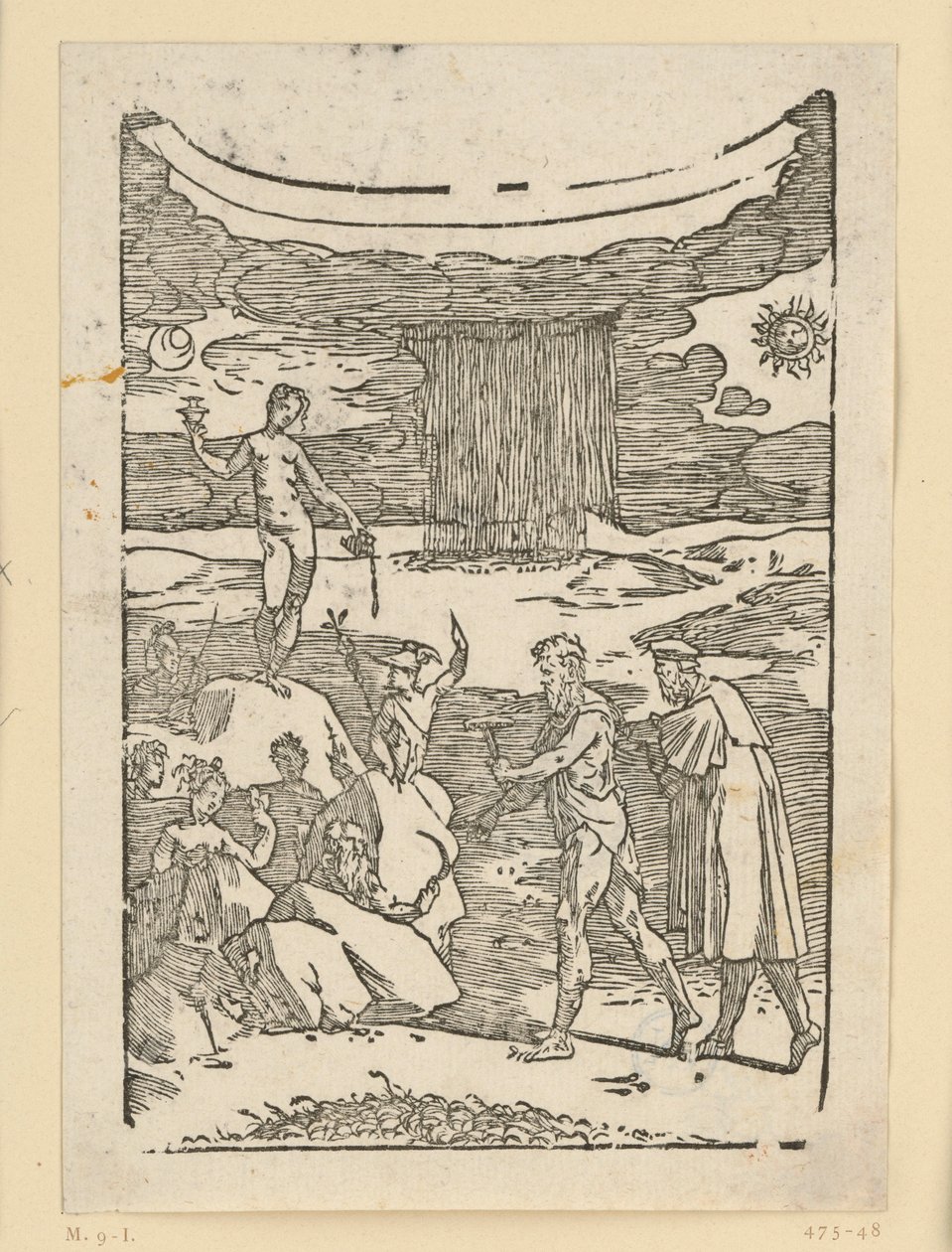 The Discovery of Metals. Hephaestus (Vulcan) with the Miner