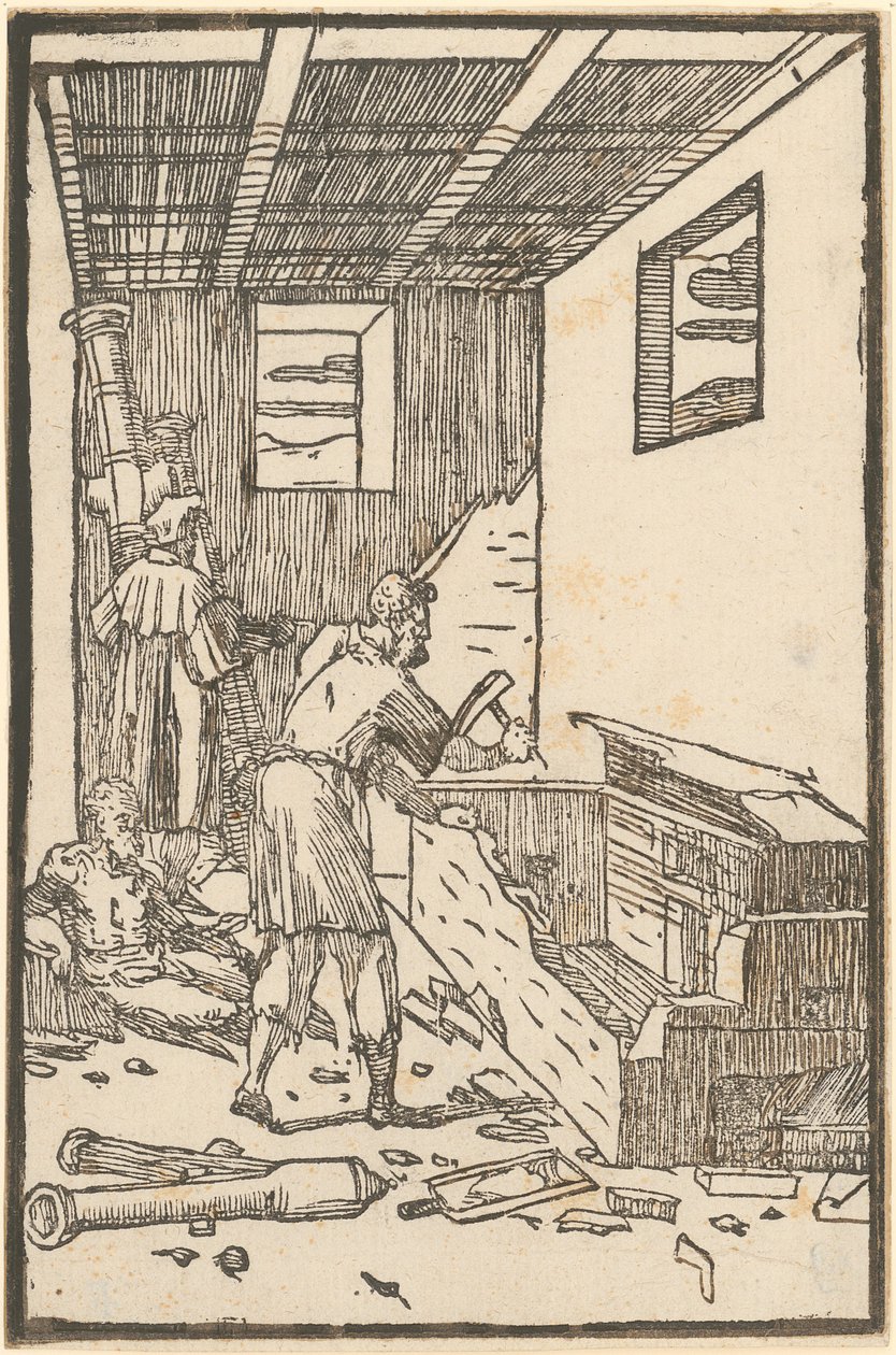 After the Failure, the Destroyed Furnace is Demolished, Plate 6 from the Series 