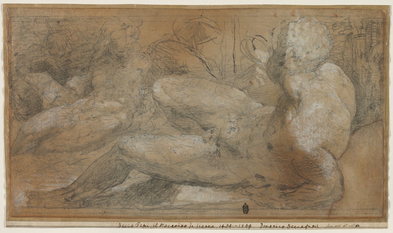 Three Male Nudes, c. 1540-1547 by Domenico Beccafumi