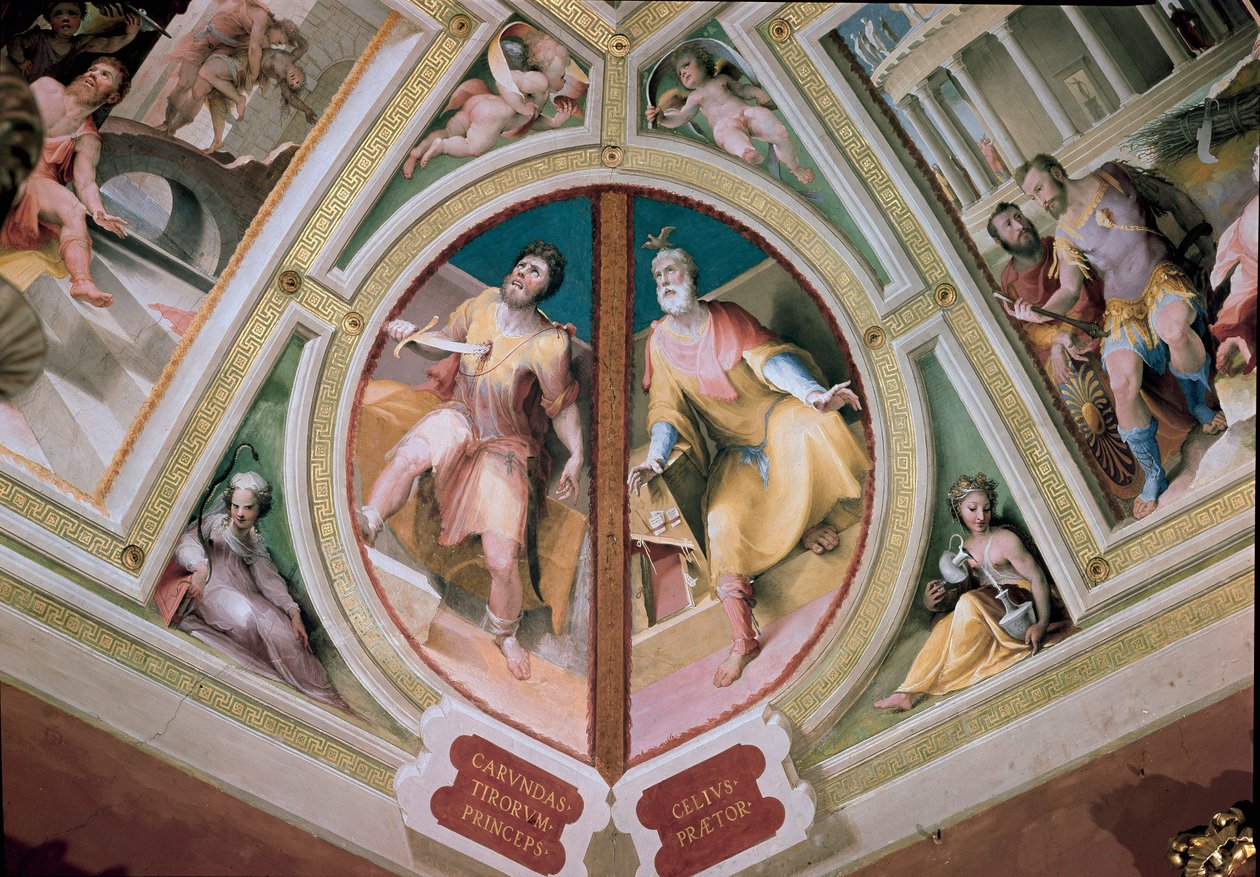 The Greek Legislator Charondas Plunging a Sword in the Chest by Domenico Beccafumi
