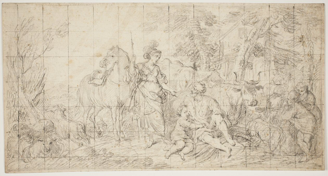 Erminia and the Shepherds by Domenico Corvi