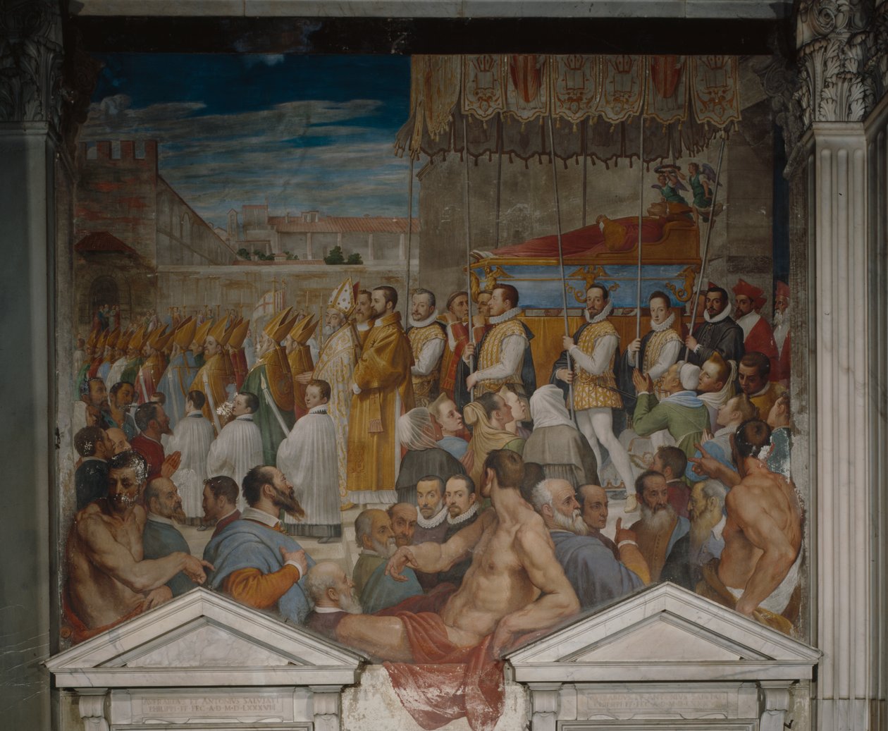 Procession of the body of Saint Antoninus by Domenico Cresti