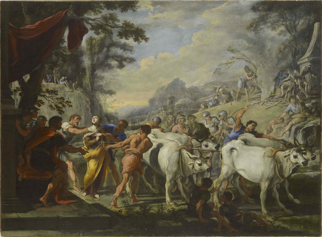The Martyrdom of Saint Lucia by Domenico Gargiulo