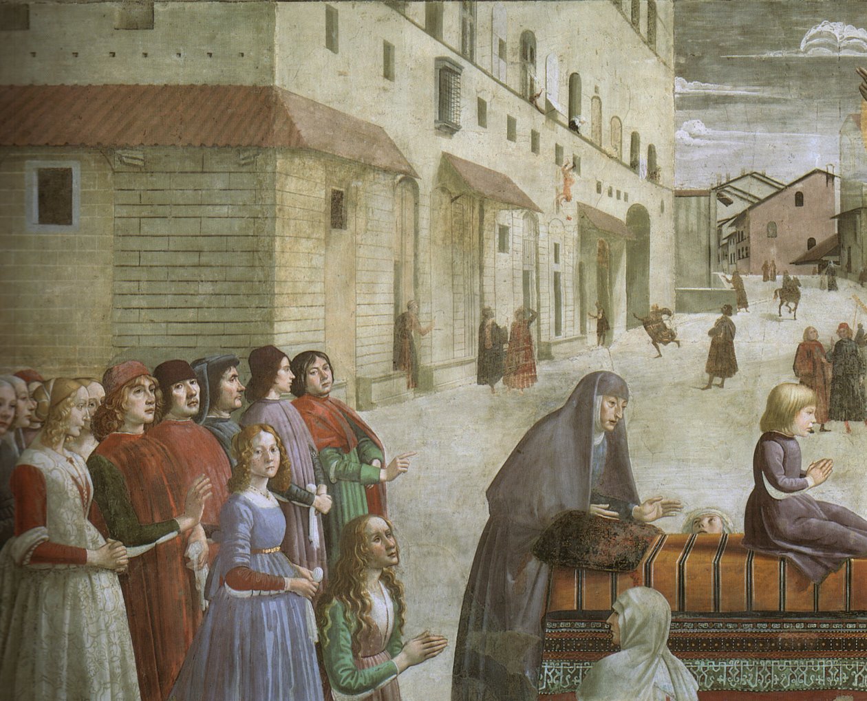 Resurrection of the Boy by Domenico Ghirlandaio