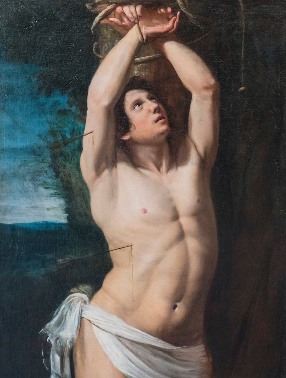 Saint Sebastian by Domenico Il Sarzana Fiasella