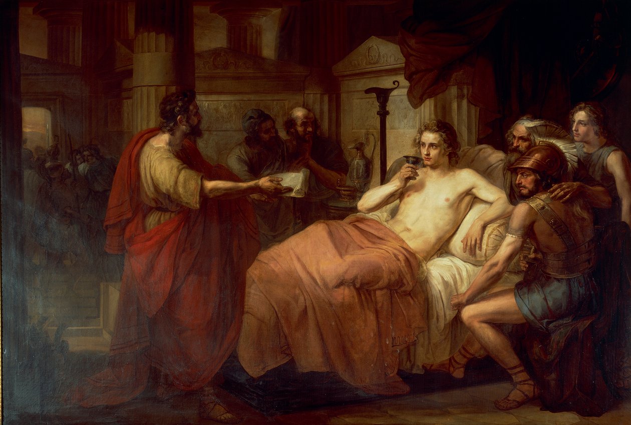Alexander the Great and his Physician Philip by Domenico Induno