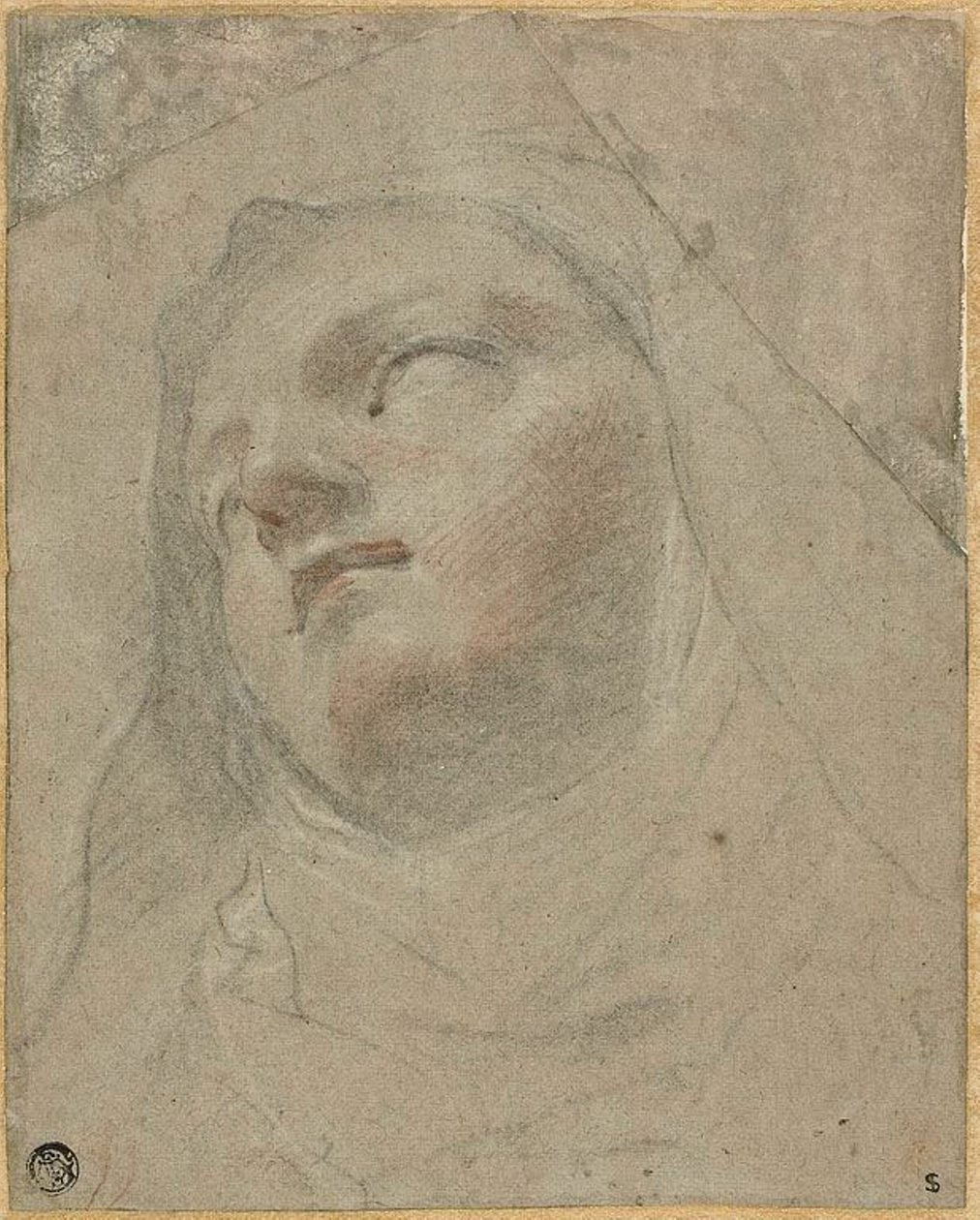 Head of a Dominican Nun: Study for the Ecstasy of Saint Dominic by Domenico Maria Canuti