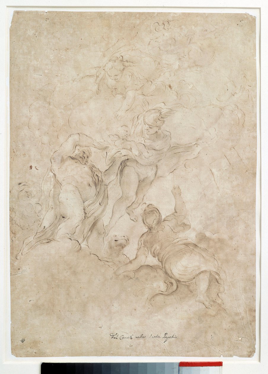 Jupiter Entrusts Bacchus to Mercury by Domenico Maria Canuti