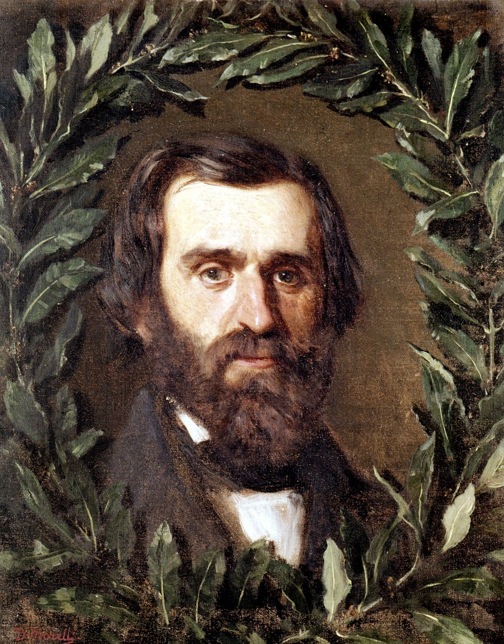 Portrait of the Italian Composer Giuseppe Verdi (1813-1901) (Painting by Morelli) by Domenico Morelli