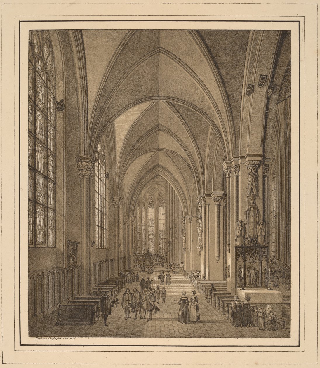 View of the Interior of the Church of St Sebald in Nuremberg by Domenico Quaglio