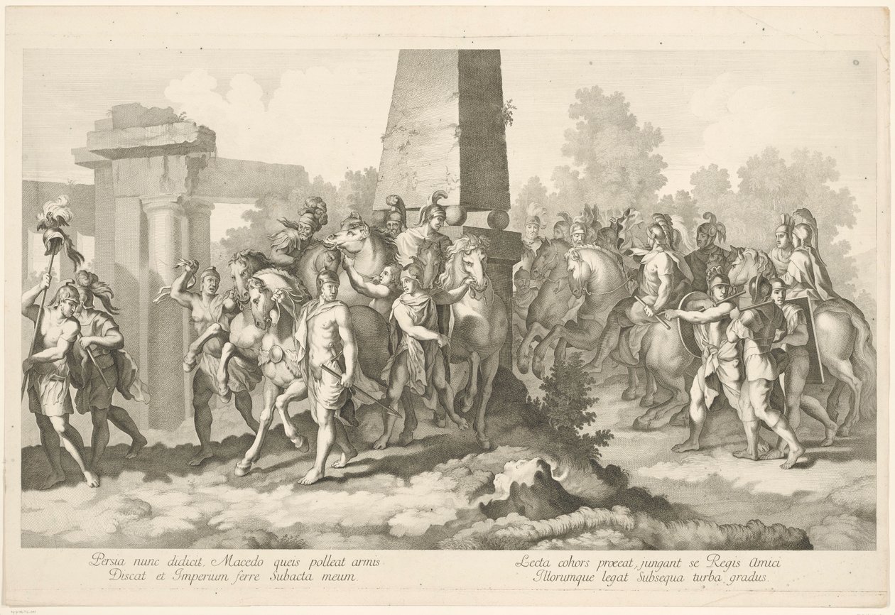 Soldiers by Obelisk by Domenico Rossetti