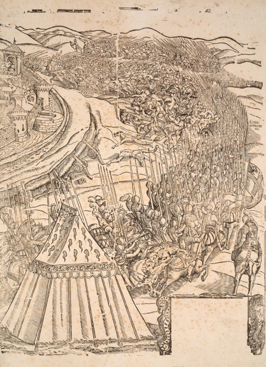 Capture of Goleta in Tunis by Charles V by Domenico dei Franceschi