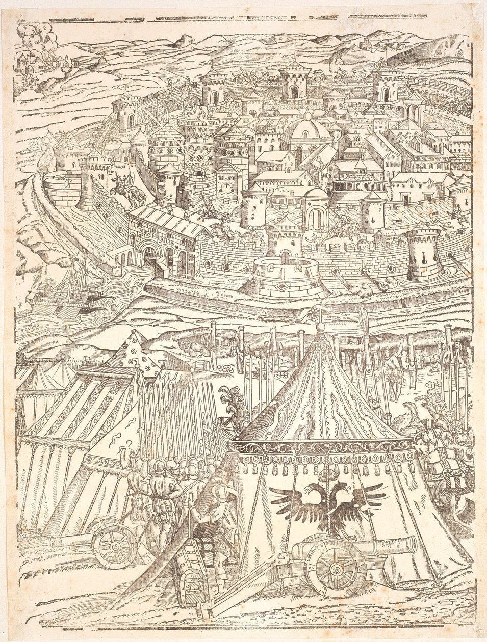 Capture of Goleta in Tunis by Charles V by Domenico dei Franceschi
