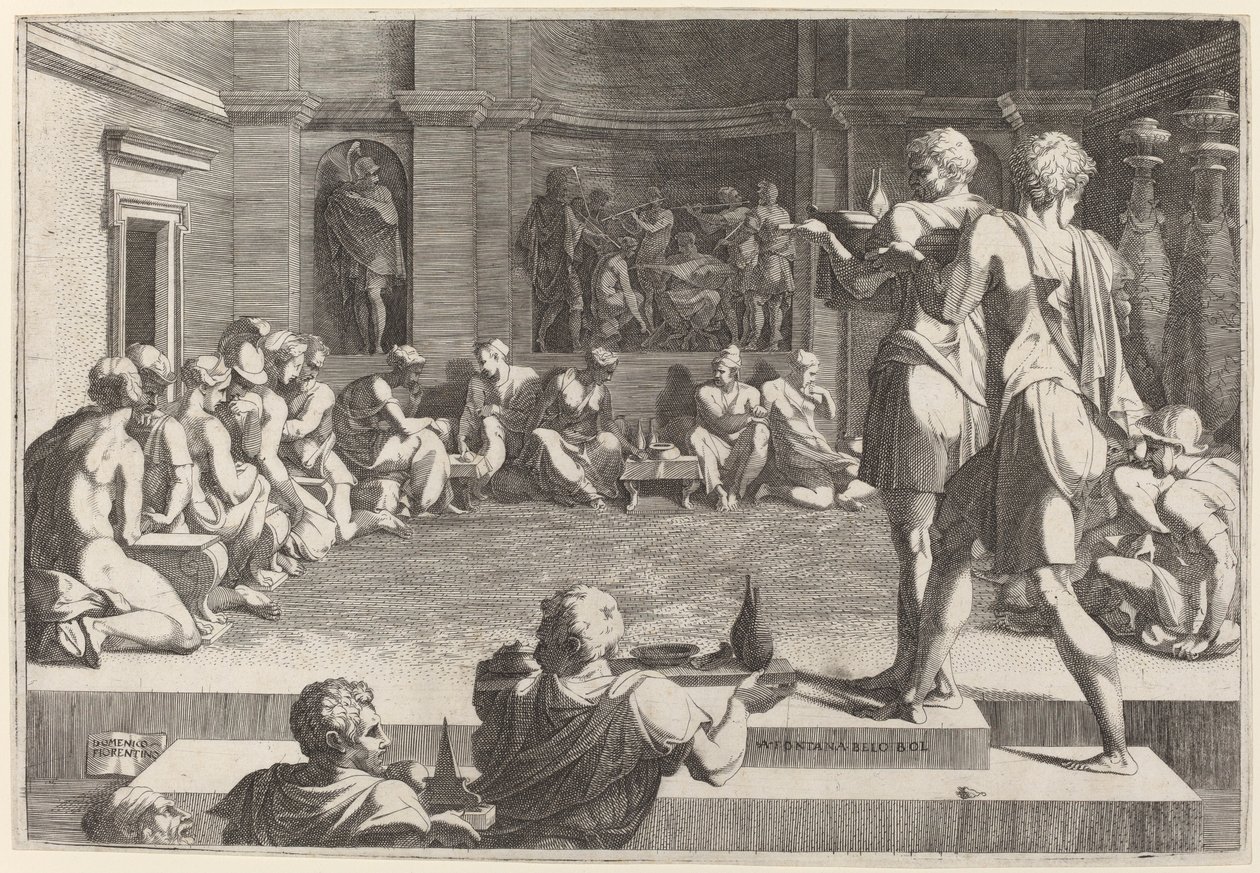 The Banquet of Alexander the Great by Domenico del Barbiere