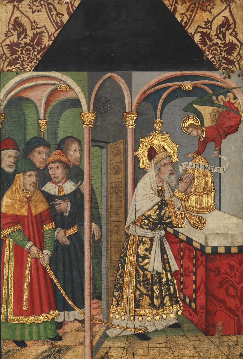 Panel with the Angel Appearing to Zacharias by Domingo Ram