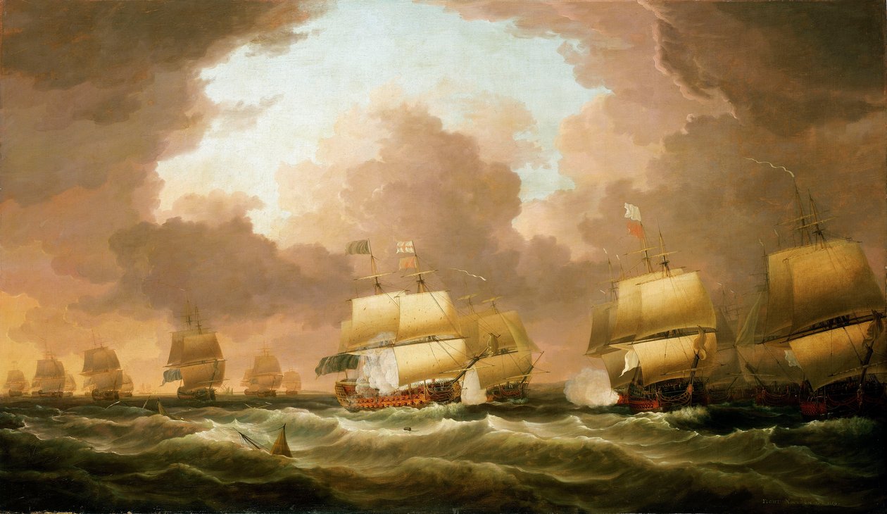 The Battle of Quiberon Bay, 20 November 1759 by Dominic Serres