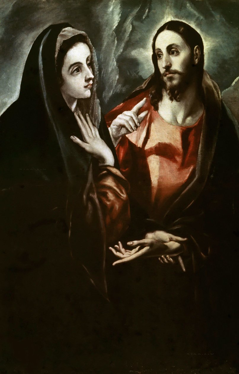 Christ Taking Leave of His Mother by Dominico El Greco