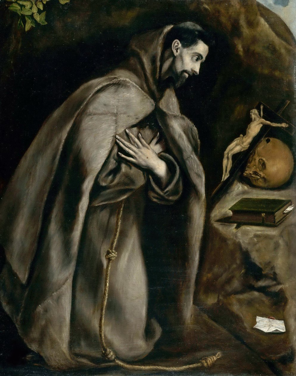 Saint Francis Praying, ca. 1596-1600 by Dominico El Greco